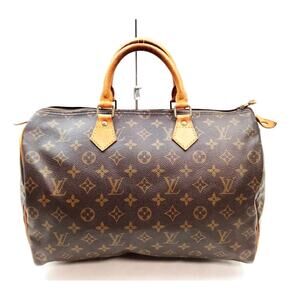 Louis Vuitton LV Hand Bag Speedy 35 Brown Monogram